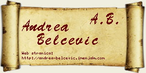Andrea Belčević vizit kartica